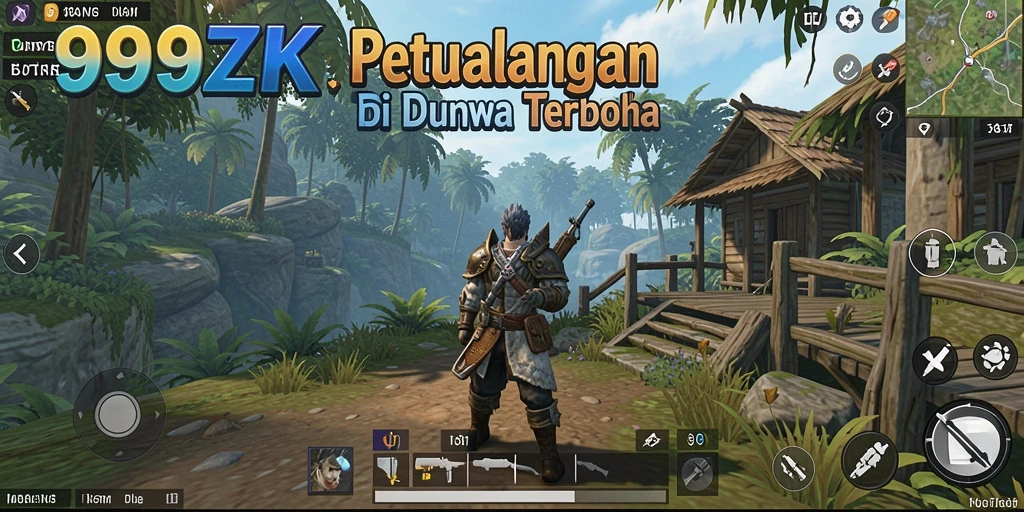 Tampilan gameplay menakjubkan dari 999ZK di dunia terbuka.