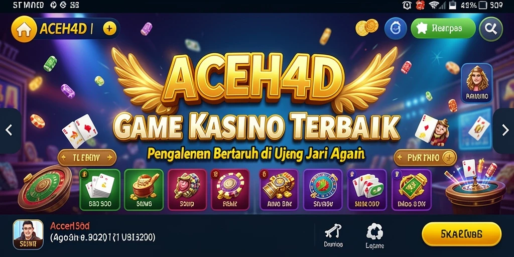 Screenshot gameplay ACEH4D menampilkan momen seru dalam permainan Kasino.