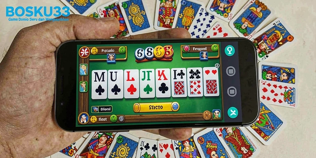 Tampilan gameplay seru dari BOSKU33 dengan keseruan permainan domino.