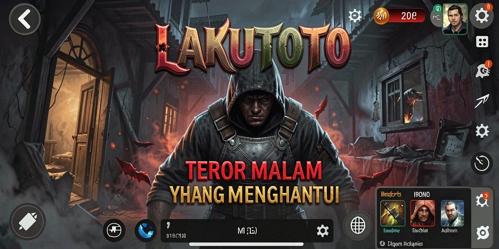 Tampilan gameplay menakutkan dari LAKUTOTO yang penuh ketegangan.