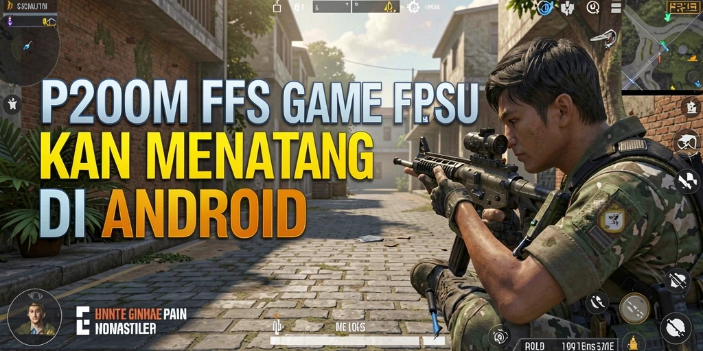 Gameplay P200M yang mendebarkan dengan aksi tembak-menembak intens.