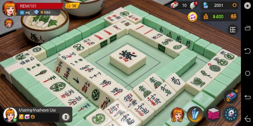 Tampilan menarik gameplay Mahjong di REMI101.