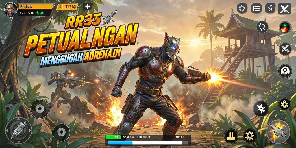 Screenshot gameplay RR33 yang menawan dengan aksi mendebarkan.