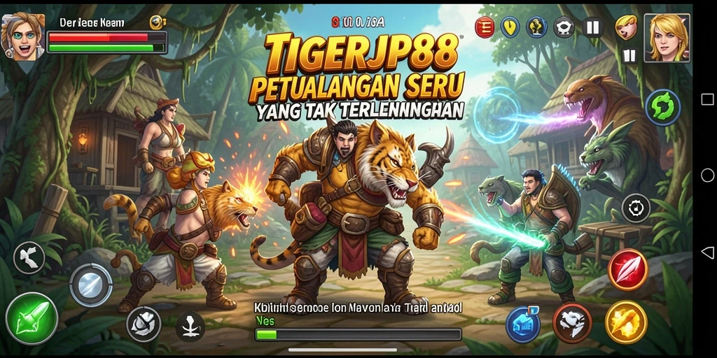 Tampilan gameplay menyerukan petualangan mendebarkan di TIGERJP88.