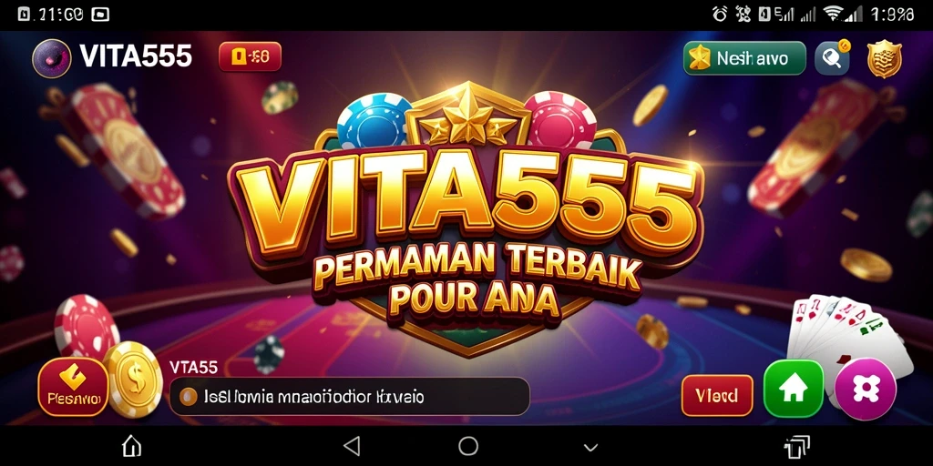 Tampilan menarik dari gameplay Kasino VITA555 yang mendebarkan.